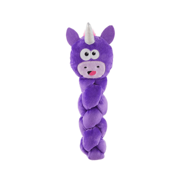 Outward Hound Twistiez Unicorn Toy for Dogs (Purple) Fashion