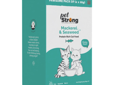 PetStrong Mackerel and Seaweed in Gravy Cat Wet Food on Sale