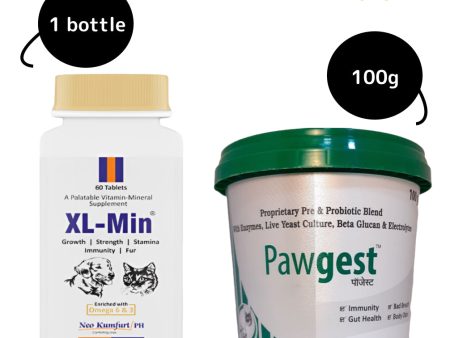 Neo Kumfurt XL Min Tablet and Pawgest Powder (100g) for Dogs and Cats Combo Online now