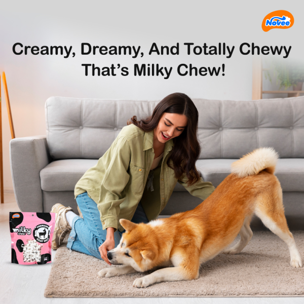 Novee Milky Chew Goat Milk Mini Bone Treats for Dogs Fashion