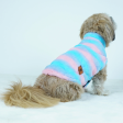 Pawgypets Fur Sleeveless Sweater for Dogs and Cats (Blue Pink) Fashion