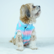 Pawgypets Fur Sleeveless Sweater for Dogs and Cats (Blue Pink) Fashion