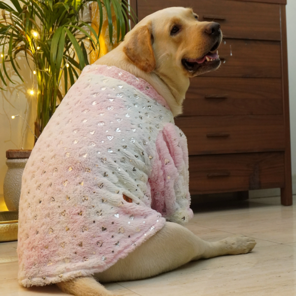 Pawgypets Fur Sweater for Dogs and Cats (Heart Pastel Rainbow) Cheap