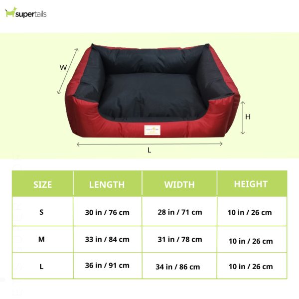 House of Furry Fully Waterproof High Bolster Ciru Bed for Dogs and Cats (Multicolor) Hot on Sale