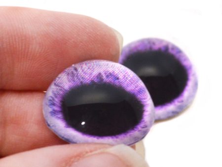 High Domed Light Purple Fantasy Glass Eyes Online Hot Sale