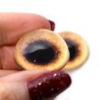 High Domed Tan Pheasant Glass Eyes For Sale