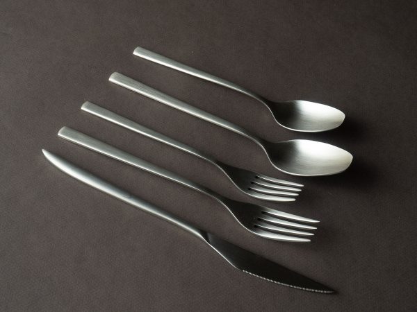 Belo Inox - Flatware - OBILISKO Place Setting - 5 Piece - Brushed Steel Cheap