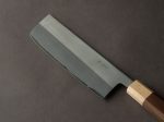 Hitohira - TD - Blue #2 Stainless Clad - Migaki - 165mm Nakiri - Walnut Handle on Sale