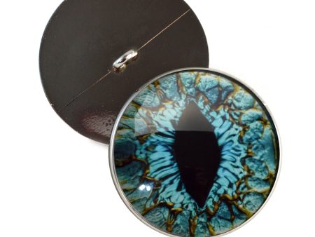 Turquoise Blue Dragon Sew-On Button Glass Eyes Online