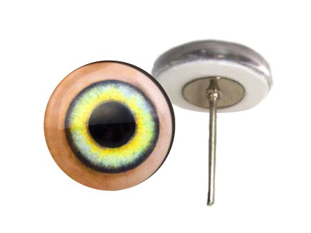 Light Green House Servant Elf Glass Eyes on Wire Pin Posts Online