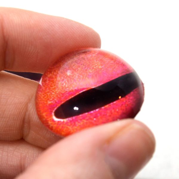 High Domed Red Octopus Glass Eyes For Discount