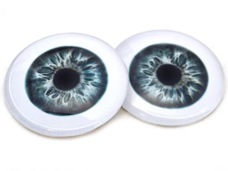 Sage Green and Blue Human Glass Eyes with White Scleras For Discount