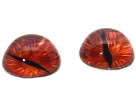 High Domed Red Dragon Glass Eyes Hot on Sale