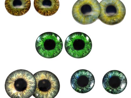 5 Pairs Realistic Green Human Glass Eye Discounted Bundle Online