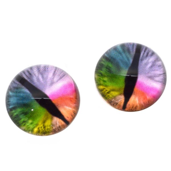 High Domed Rainbow Dragon Glass Eyes Online