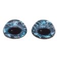 High Domed Mint Blue Mermaid Glass Eyes Supply