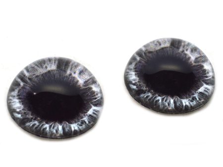 High Domed Sparkling Dark Gray Human Glass Eyes Supply