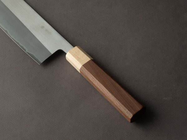 Hitohira - TD - Blue #2 Stainless Clad - Migaki - 165mm Nakiri - Walnut Handle on Sale