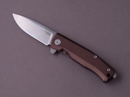 lionSTEEL - Folding Knife - Frame Lock - MYTO - M390 - 85mm - Earth Brown Aluminum Sale