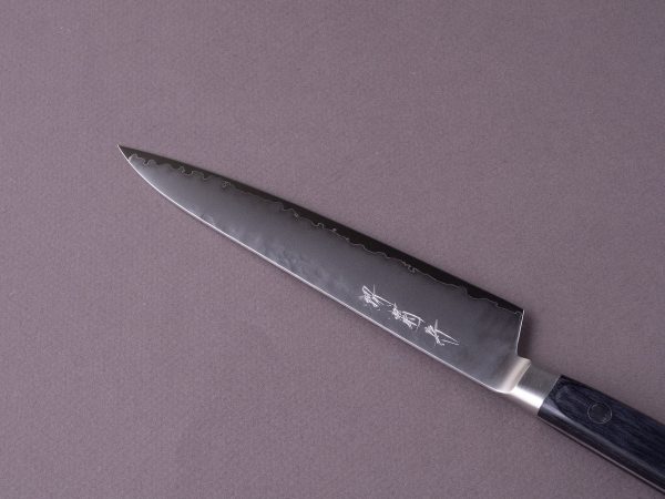 Sakai Kikumori - VG5 - 150mm Petty - Western Black Pakka Handle Sale