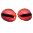 High Domed Red Octopus Glass Eyes For Discount