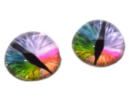 High Domed Rainbow Dragon Glass Eyes Online