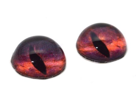 High Domed Striking Red Galaxy Dragon Glass Eyes Online now