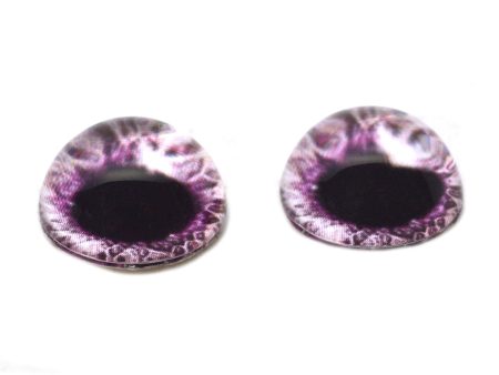 High Domed Sparkling Pink Human Glass Eyes For Sale