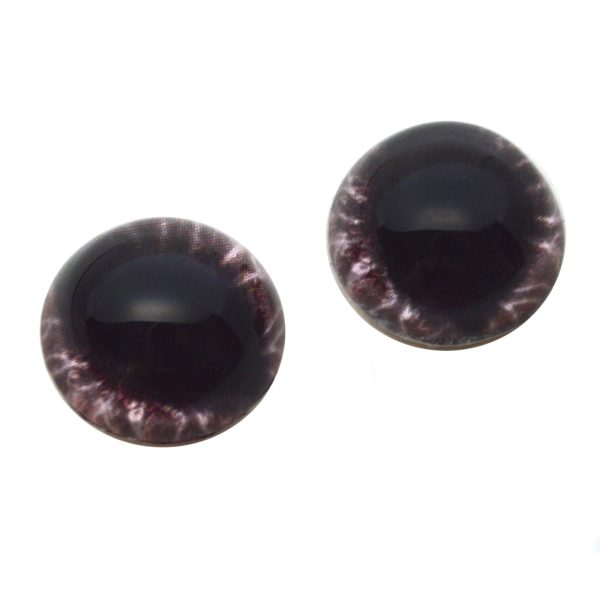 High Domed Wide Red Dragon Glass Eyes Fashion