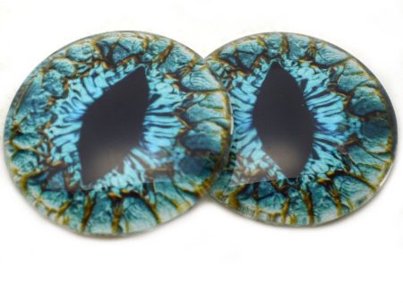 Turquoise Blue Dragon Glass Eyes For Cheap