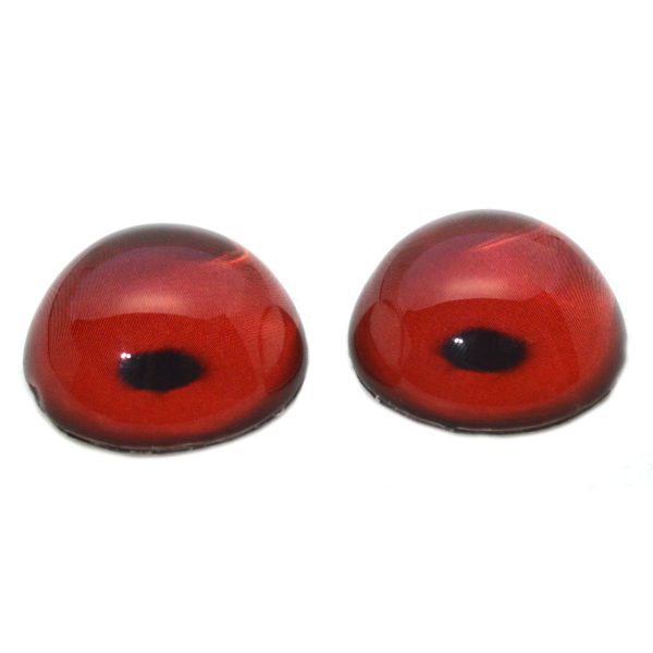 High Domed Red Loon Bird Glass Eyes Supply