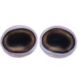 Medium Brown Deer Glass Eyes with White Bands For Discount