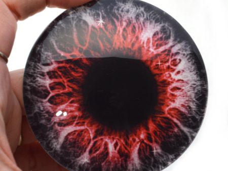 Large 78mm Red Demon Glass Eyes Hot on Sale