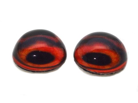 High Domed Red Duck Glass Eyes Hot on Sale