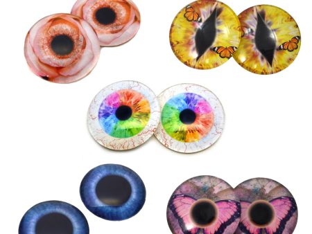 Spring Inspired Glass Eyes Bundle - 5 Pairs Online