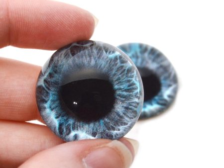 High Domed Mint Blue Mermaid Glass Eyes Supply