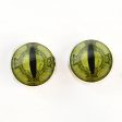 Light Green Fantasy Celtic Dragon Sew-On Button Glass Eyes Sale