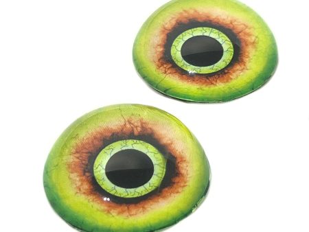 High Domed Eyes Green Monster Glass Eyes Supply