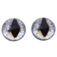 High Domed Pastel Blue and Tan Dragon Glass Eyes For Discount