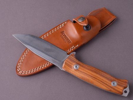 lionSTEEL - Fixed Blade - M5 - Sleipner - 110mm - Santos Handle - Leather Sheath Online now