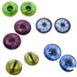 5 Pairs Viking Inspired Glass Eye Discounted Bundle Set of 10 Eyes - Bulk Wholesale - Taxidermy Art Sculptures or Jewelry Making Supply For Discount