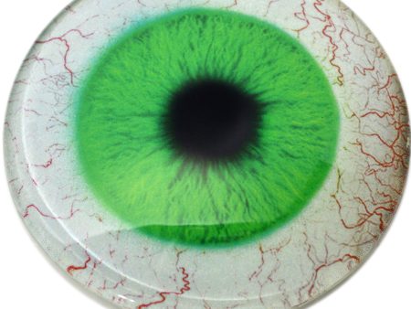 Large 78mm Bright Green and White Human Glass Eyes Online now