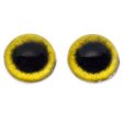 High Domed Yellow Osprey Glass Eyes Fashion