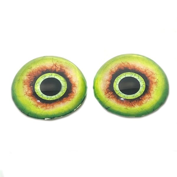 High Domed Eyes Green Monster Glass Eyes Supply