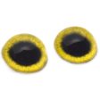 High Domed Yellow Osprey Glass Eyes Fashion