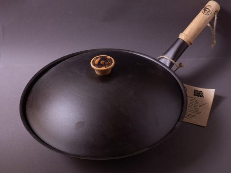 Netherton Foundry - Spun Iron - 13  Wok - With Lid For Discount