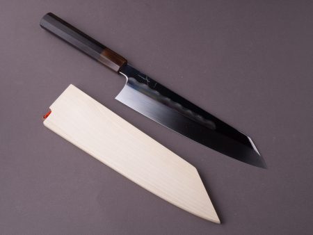 Hitohira - Togashi - Notaremon - White #1 Mizu Honyaki - 240mm Kiritsuke Gyuto - Taihei Ebony Handle - Saya (#69) Sale