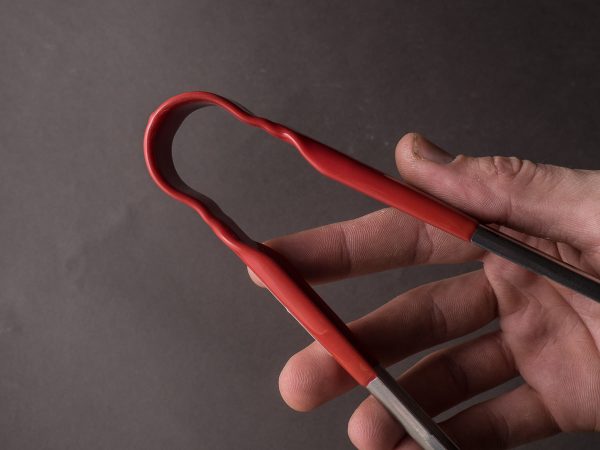 Matfer Bourgeat - Metal Tongs - Red Rubber - 9 1 2  Fashion