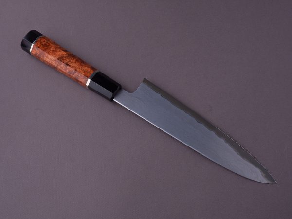 Tetsujin - Metal Flow - Blue #2 - 210mm Gyuto - Karin Wood Handle w  Double Black Horn & 2 Nickel Silver Spacers Discount