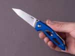 MKM - Folding Knife - Edge - Elmax - 75mm - Liner Lock - Blue Aluminum Sale